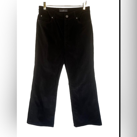 Peruvian Connection Velvet Black Bootcut Jeans Size 8 - Picture 2 of 4